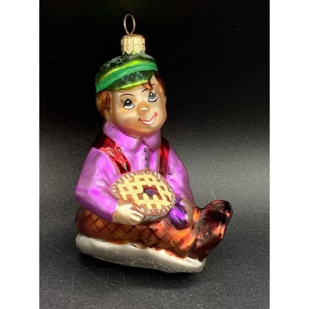 Radko Little Jack Horner Pie Plum Boy Christmas Ornament Mother Goose Rhyme
